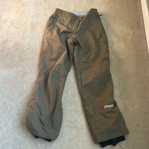 Spyder women’s ski pants olive